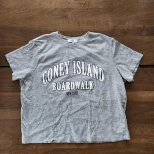 Coney Island Boardwalk Gray T-Shirt